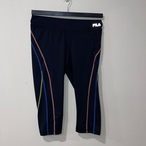 Fila sport black capri leggings